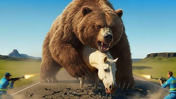 Brave Heroes Save Hyperactive Mother Giraffe From Deadly Giant Python🐍