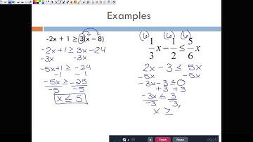 Multi Step Inequalities Video Notes
