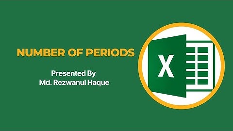 Calculation of Numbers of Periods using Microsoft Excel @diptohaque