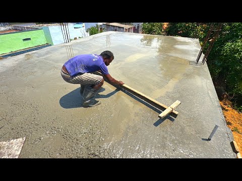 Reinforced RCC Slab Concrete _Techniques to Pouring Slab Construction Accurately with Cement