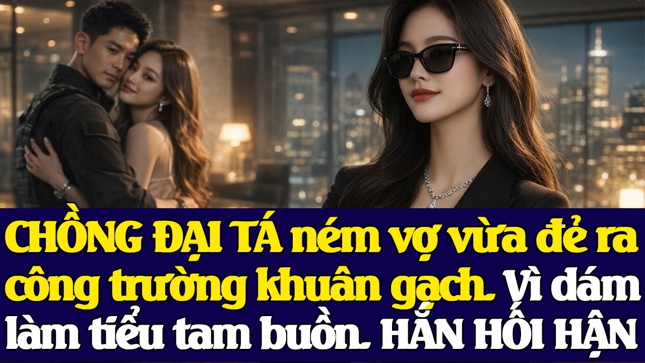 Chồng đ.ại tá n.ém vợ vừa s.inh con ra công trường khuân gạch. Vì dám làm tiểu tam buồn. HẮN HỐI HẬN