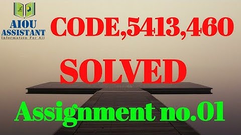 Aiou solved Assignment autumn 2020 || Aiou BED solved Assignment Autumn 2020