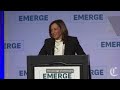 Kamala Harris delivers first major speech since leaving office