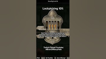 Lockpicking method I learned 19 years ago #oblivionremastered