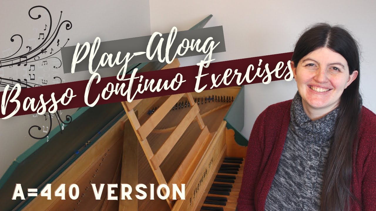 Basso Continuo Exercises: Dandrieu Treatise Play-Along -- A=440 Version