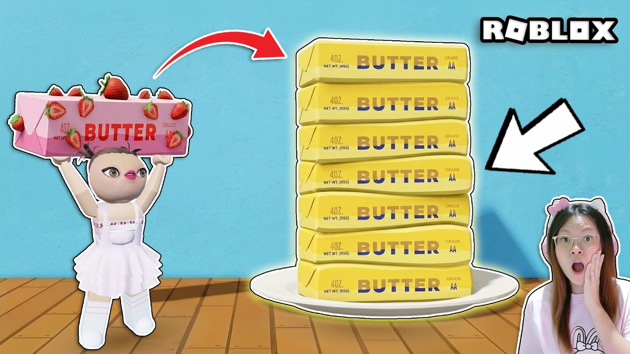 Tumpuk Squishy Butter ?!! [Roblox Indonesia]