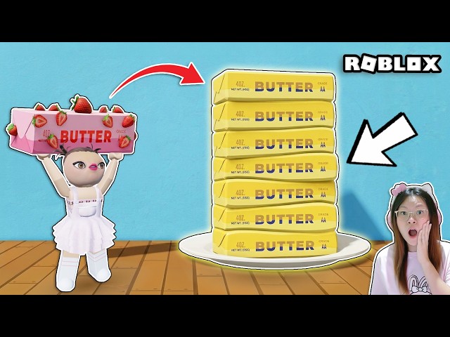 Tumpuk Squishy Butter ?!! [Roblox Indonesia]