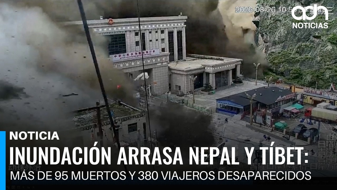 Inundación arrasa Nepal y Tíbet: más de 95 muertos y 380 viajeros desaparecidos