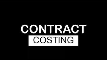 Contract Costing/4th sem Bcom/BBA