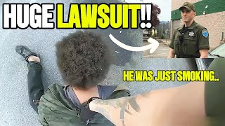 Cop Assaults Innocent Man Outside His — FOR SMOKING A CIGARETTE!