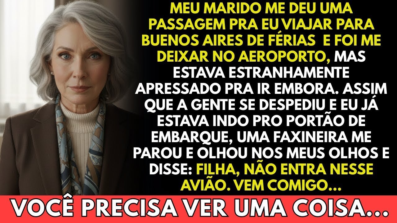 Uma Faxineira me parou no aeroporto e disse: 