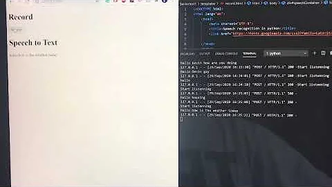 Speech to Text using Google API and IBM watson