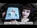 Gothic beauty box unboxing  goth makeup  gothic magazine  box 55