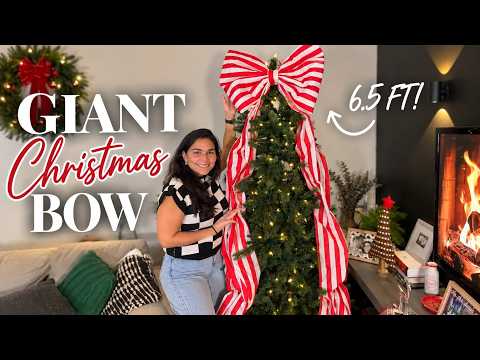 This 6.5 FT Christmas Bow Completely Changed My Tree