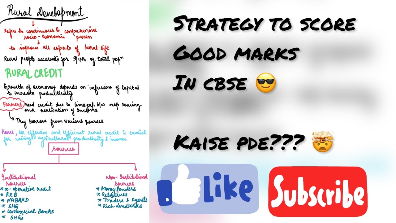 Strategy to score good marks in Board exams | How to study economics ...