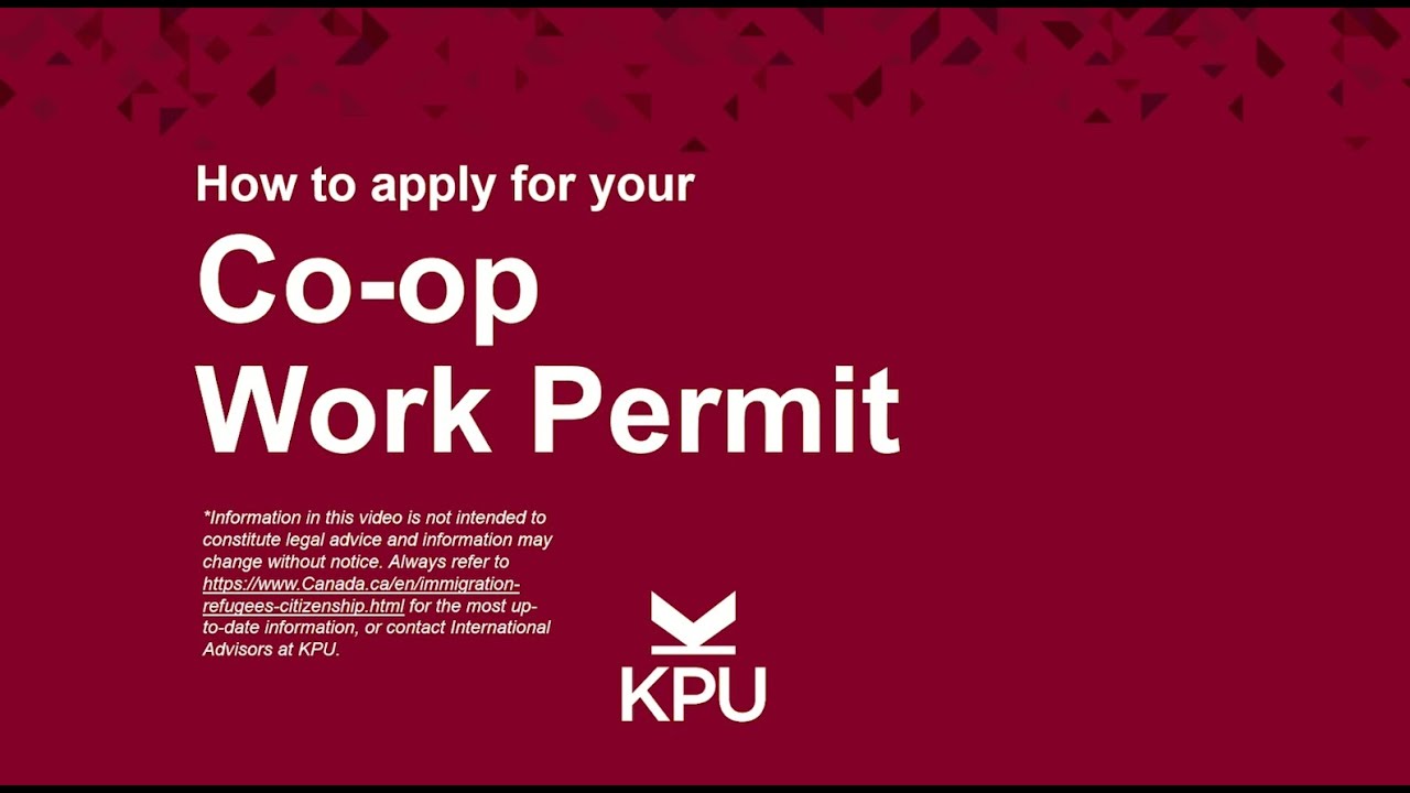 How to Apply for Coop Work Permit