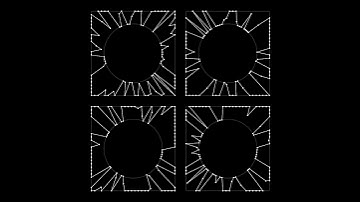 Mix of circle and square. Draw by openFrameworks