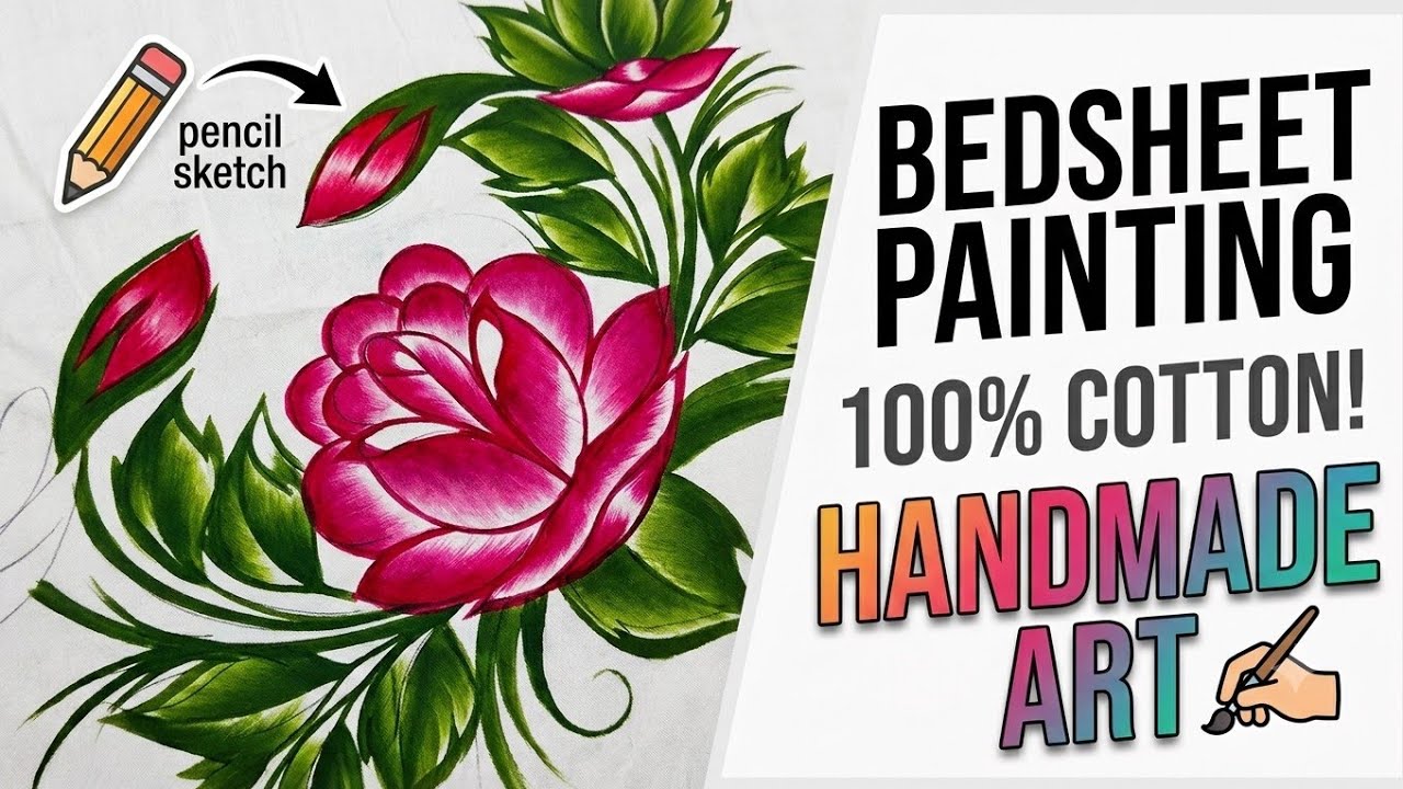 Simple Gulab Design gulaab painting kaise kare - YouTube