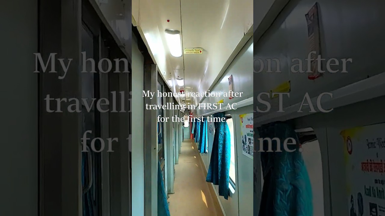 My honest reaction after travelling in first AC.  