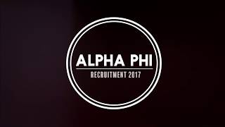 UW Alpha Phi Recruitment 2017 Preview