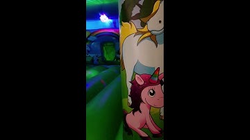 Disco Unicorn Bouncy Castle With Slide, wacky bouncers