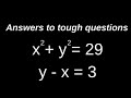 United kingdom|How to solve quadratic equations simultaneously #viralvideo