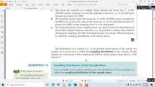00 Chapter 7   Sample Distribution for Sample Mean