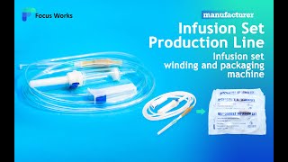 Semi automatic infusion set/transfusion set winding and packaging machine