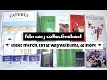 ☼ february collective haul ☀︎ ateez merch, txt &amp; wayv albums, wei fanclub kit, &amp; more ☼
