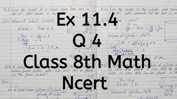 Ex 11.4, Q 4, Chapter 11, Mensuration, Class 8 Math