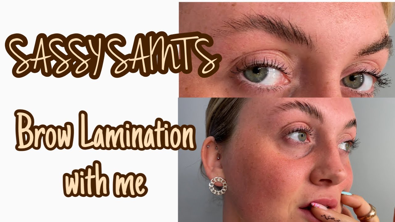 BROW LAMINATION TUTORIAL (Laminate your Eyebrows at Home with Sassy