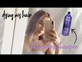 How I Dyed My Hair Purple/Lavender With Purple Shampoo!