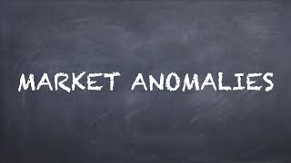 Market Anomalies【Dr. Deric】