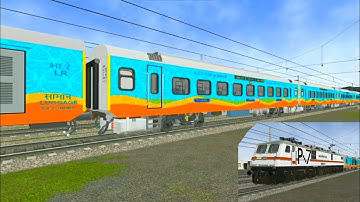 Allahabad Humsafar Express Led By Gaziabad Wap 7 in Indian Railways !! Msts Open rails