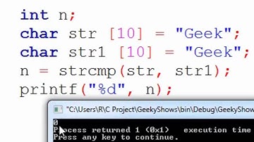 94. strcmp function in C Programming (Hindi)