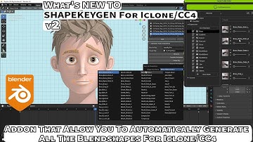 ShapeKeyGen For Iclone/CC4: Blender Addon That