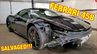 Visiting copart to see a ferrari 458, we are on the search for our
next project car, came across this 458 and had pay visit copart.
are...