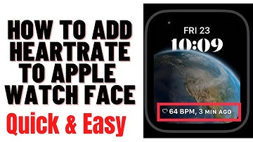 HOW TO ADD HEARTRATE TO APPLE WATCH FACE 2024