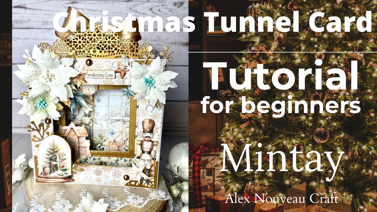 Tutorial how to make tunnel card from Mintay Christmas #diy #handmade # ...
