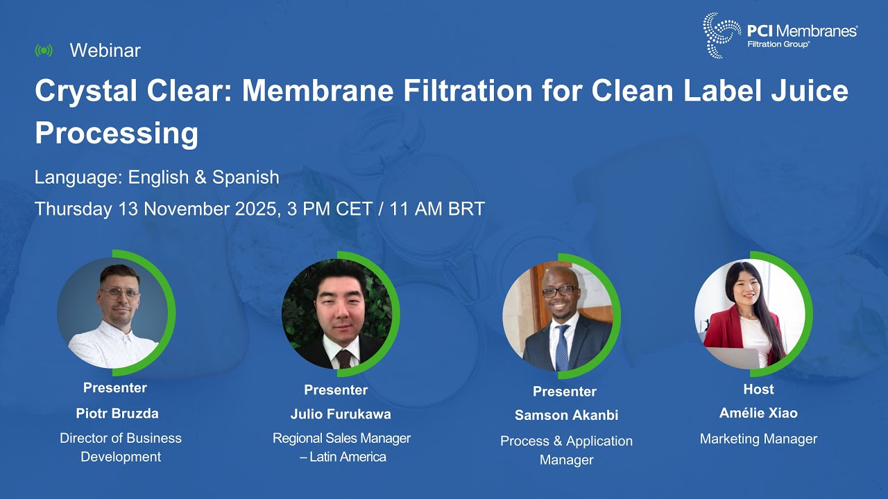 Webinar: Membrane Filtration for Clean Label Juice Processing