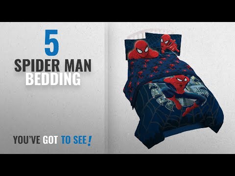 top-10-spider-man-bedding-[2018]:-marvel-spiderman-'supreme'-microfiber-3-piece-twin-sheet-set