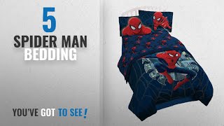 Top 10 Spider Man Bedding [2018]: Marvel Spiderman 'Supreme' microfiber 3 Piece Twin Sheet Set