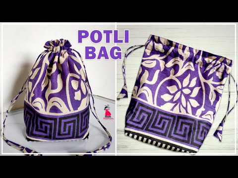Potli Bag | Drawstring Bag | Potli Bag Cutting And Stitching | Trending