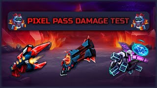 PIXEL PASS DAMAGE TEST (DRAGON HEART / DRAGON WRATH / STAINED GLASS PROTECTOR) - PIXEL GUN 3D UPDATE