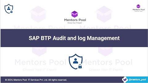 SAP BTP Audit Log Service Tutorial 2025 | Cloud Audit & Log Management | BTP Security & Admin