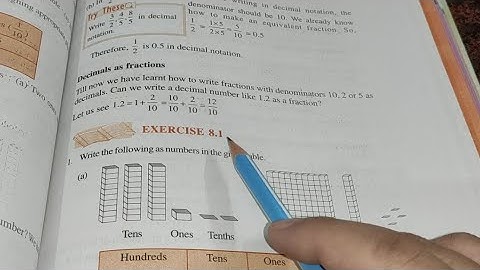 Ncert class 6th Maths chapter 8 Decimals Ex 8.1 Solutions