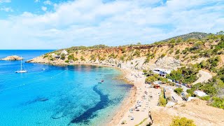 Best Beaches 📍IBIZA Beach, SPAIN 🎵 Deep House Drone 4K Footage