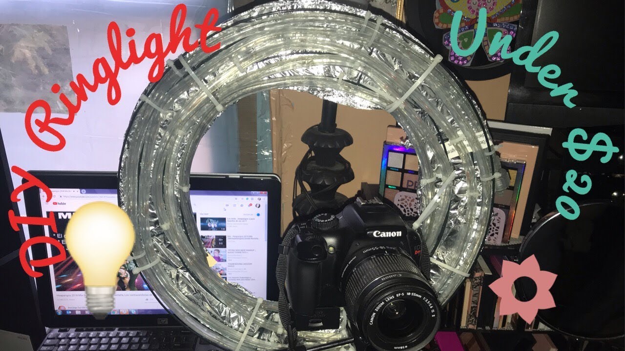DIY Ringlight/ Under $20/ Chelis Beauty Corner