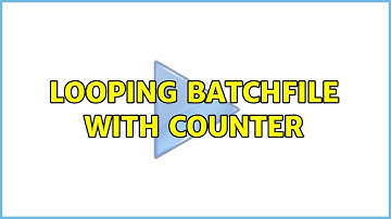 Looping batchfile with counter