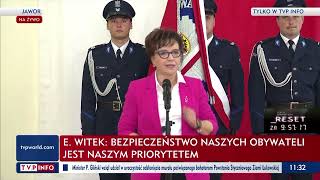 Przemówienie Elżbiety Witek Z Okazji 104 Rocznicy Powstania Policji W Polsce
